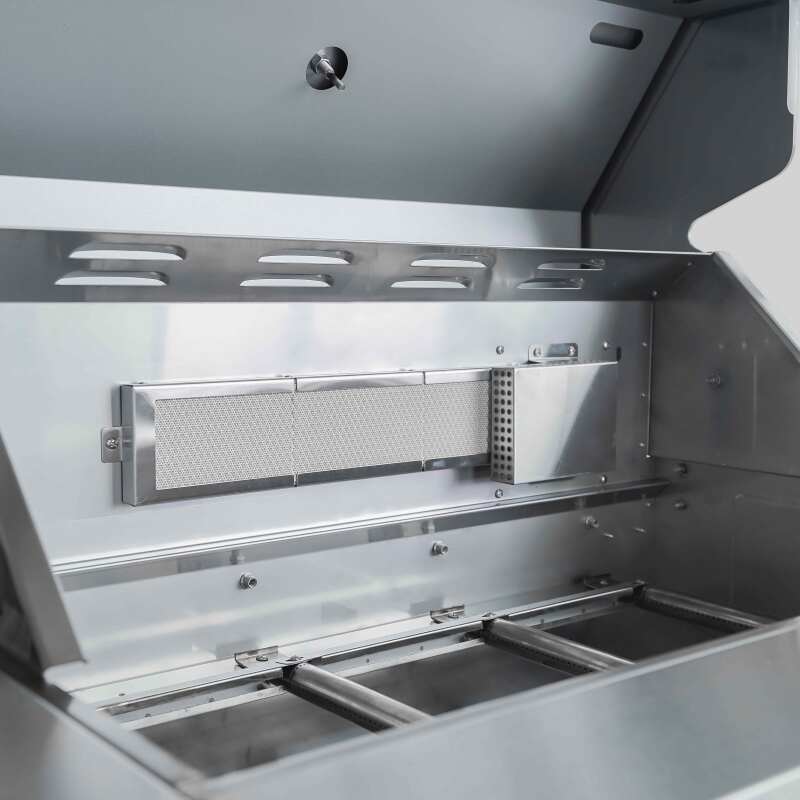 Cuisine extérieure en métal avec barbecue et rangements - 3 modules – Image 5