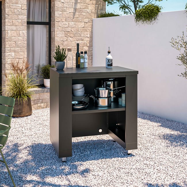 Cuisine d'extérieur 3 modules avec évier , Memphis - Oviala – Image 5