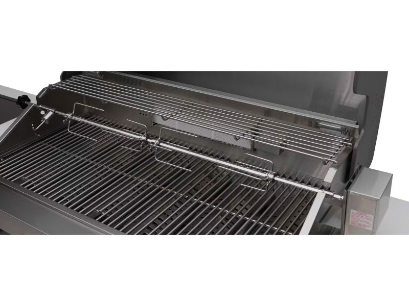 Cuisine extérieure Mont Alpi à 6 brûleurs avec réfrigérateur, brûleur latéral infrarouge et kit rôtisserie – Image 3