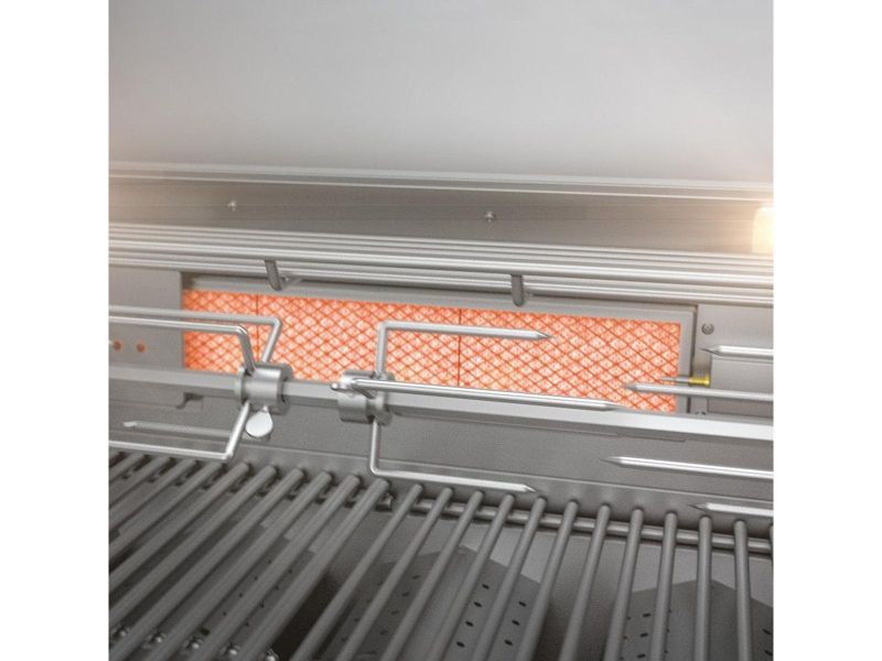 Cuisine extérieure Mont Alpi à 6 brûleurs avec réfrigérateur, brûleur latéral infrarouge et kit rôtisserie – Image 5